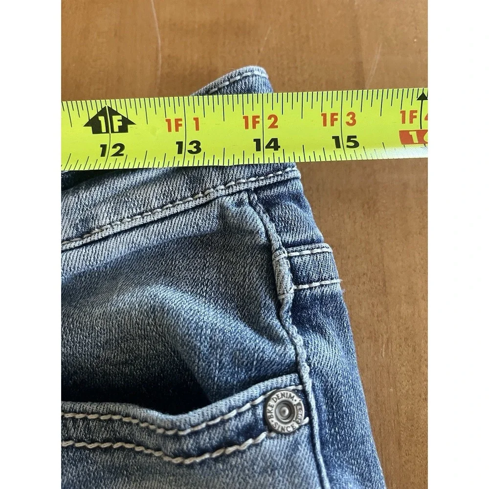 BKE Buckle Mason Tapered Mens 28x33 Distressed Blue Denim Jeans